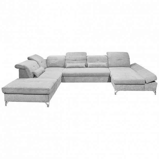 MID.YOU SEDACÍ SOUPRAVA, textil, světle šedá