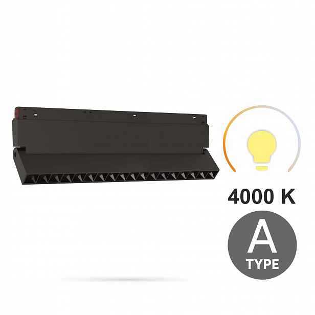Lineární Led reflektor nastavitelný 18W 4000K Typ A Smart Track 48VDC