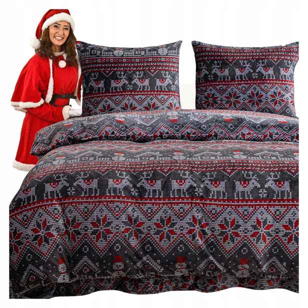 Povlečení Vánoční mikrovlákno 160x200 X-mas Fleece jako Dárek
