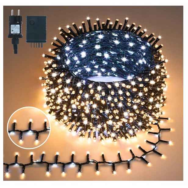 Vánoční Osvětlení Na Stromeček 750 Led Venkovní, Vnitřní, Teplé, Bílé, 15 M, IP44