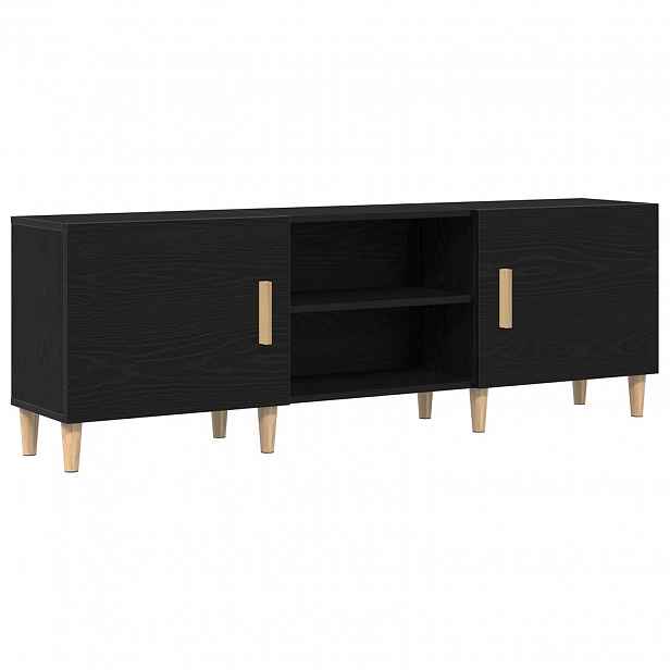 vidaXL Televizní skříň 150 x 30 x 50 cm Černý dub Kompozitní dřevo