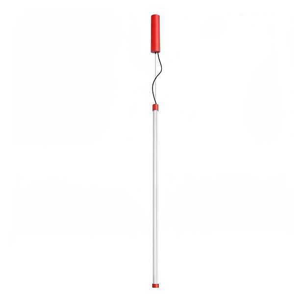 Červené kovové LED závěsné svítidlo ø 6 cm TRANG – Thoro