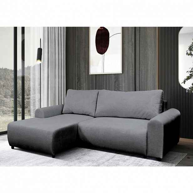 MID.YOU ROHOVÁ SEDAČKA, textil, šedá