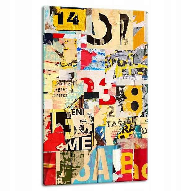 7v1 Skleněná Deska Panelová Deska 30x52 Pop Art