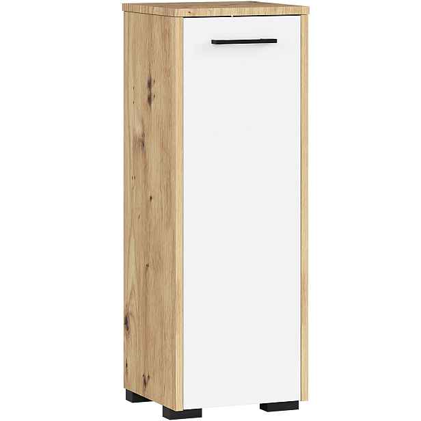 Ak furniture Koupelnová skříňka Fin S30 1D 30 cm dub artisan/bílá