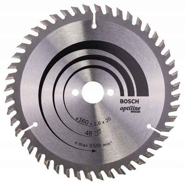 Kotoučová Pila-h Optiline Wood 160*2.6*20/16Z48 B 2608640732