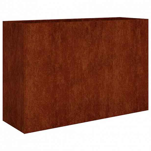 vidaXL Zahradní vyvýšený záhon 120 x 40 x 80 cm cortenová ocel
