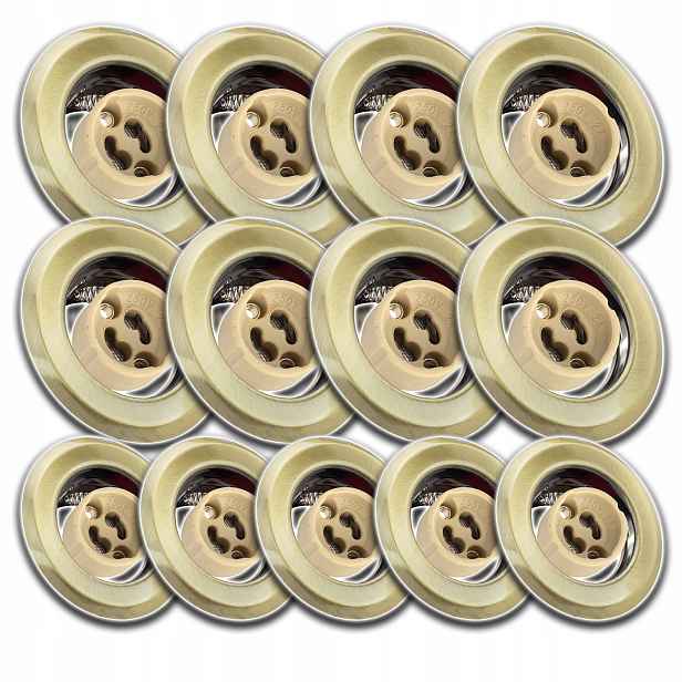 13x Kulaté Stropní Svítidlo Pod Omítku Zásuvka Konektor Žárovky GU10