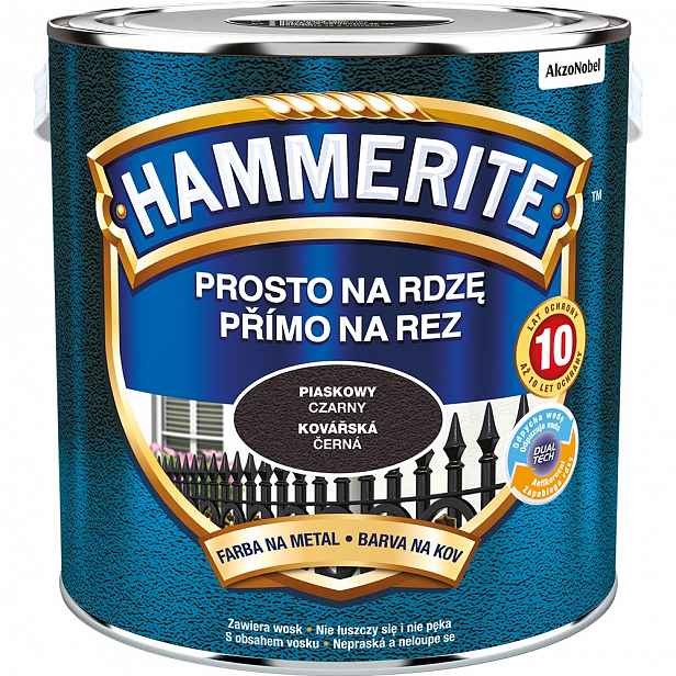 Hammerite Barva na rez 2,5L Černá Písková