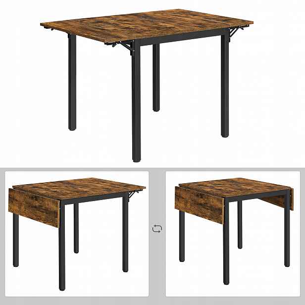 Kuchyňský rozkládací stůl Loft industriální 120 cm