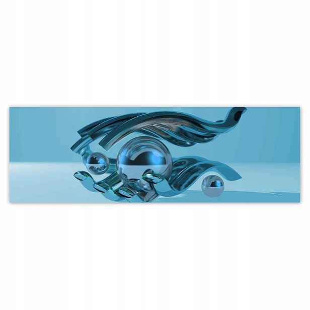 Plakáty 200x66 Modrá grafika