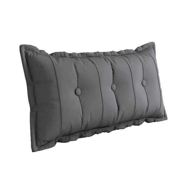 Vercart ZÁDOVÝ POLŠTÁŘ plyš Šedý 100 cm