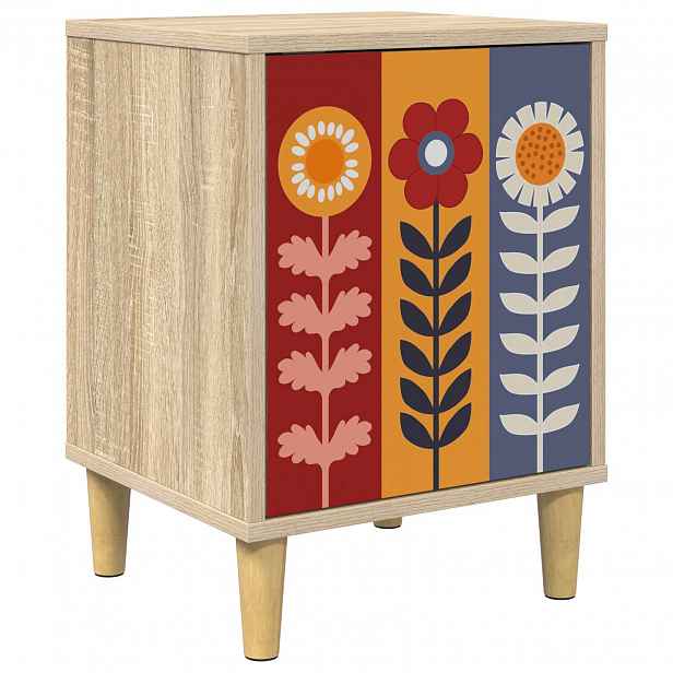 vidaXL Noční skříňka ESSEN Dub sonoma 36 x 33 x 50 cm Kompozitní dřevo