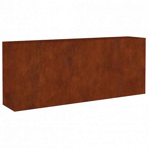 vidaXL Zahradní vyvýšený záhon 200 x 40 x 80 cm cortenová ocel