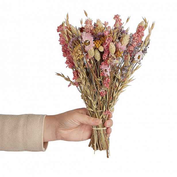 Butlers FLOWER MARKET Svazek sušených květin 28 cm - růžová