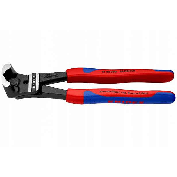 Čelní pákové štípací kleště Knipex 200 mm, klavírní drát 64 Hrc