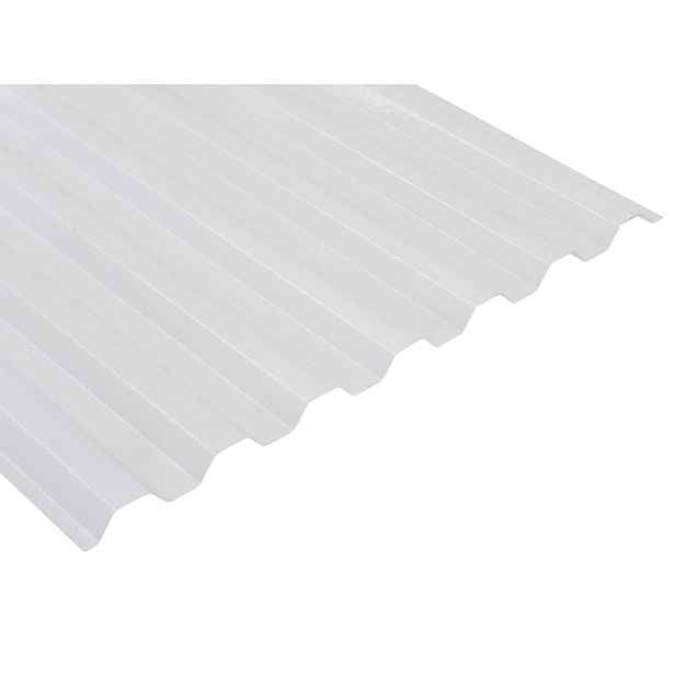 Deska polykarbonátová trapézová MARLON CSE Original TR 76/16 2UV čirá 0,8×1 060×5 000 mm