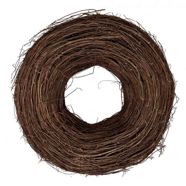 Přírodní hnědý proutěný jilmový věnec Elm M - Ø 40*12 cm Clayre & Eef