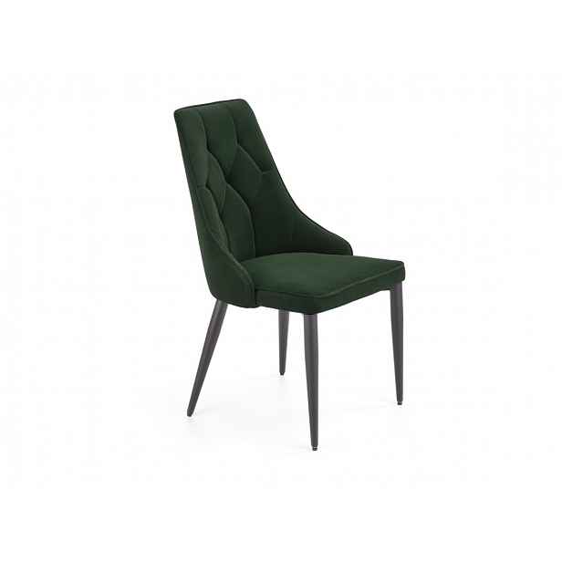 Jídelní židle K-365, tmavě zelená