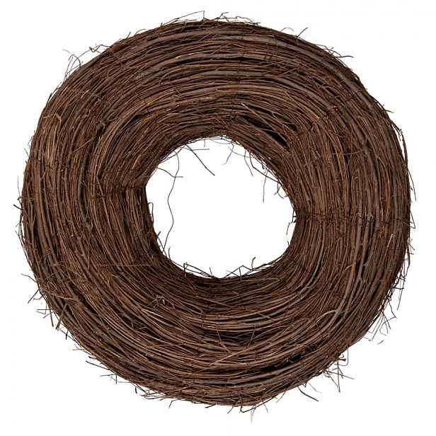 Přírodní hnědý proutěný jilmový věnec Elm L - Ø 50*14 cm Clayre & Eef