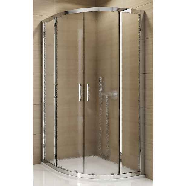 SanSwiss TOPR 55 100 50 22 Sprchový kout čtvrtkruhový 100×100 cm, aluchrom/durlux