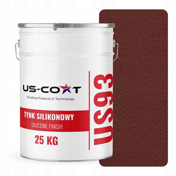 Silikonová Fasádní Omítka Červená Hnědá 8012 25KG Beránek Granulace 2.0mm