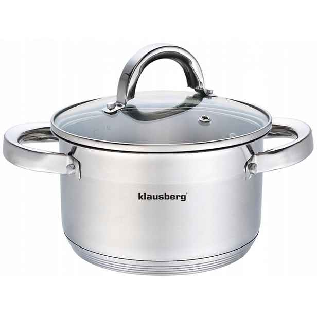 Hrnec s poklicí Z Nerezové oceli 28 cm, objem 9,5 l Klausberg