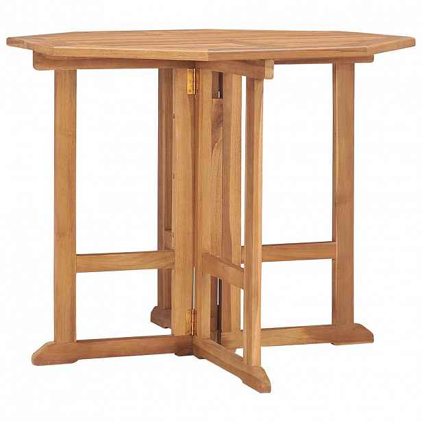 vidaXL Skládací zahradní jídelní stůl 90 x 90 x 75 cm masivní teak