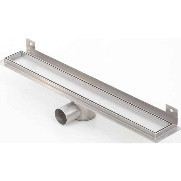 Kesmet Lineární odtok 90 cm Nástěnný pro zabudování s deskou Sifon Metal