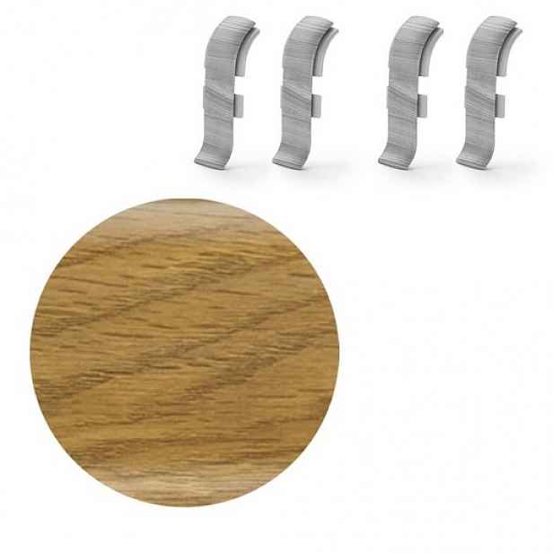 Spojka k soklu Naturel dub Aljaška , PVC délka 0,5 cm, výška hrany 56 mm, NATNGTF37