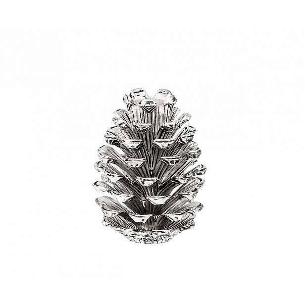 Svícen "šiška" stříbřený, 9 cm - EDZARD