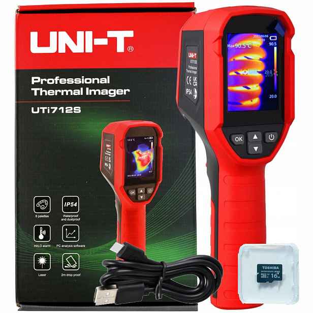 UTI-712S Termokamera 120×90 Sd karta 10800p Distribuce Pl