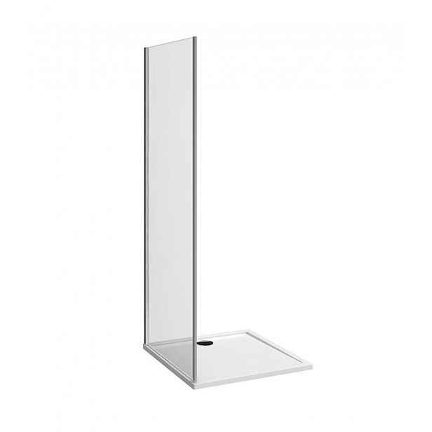 Jika Nion - Pevná sprchová stěna, 100x195 cm, Jika Perla Glass, stříbrná/transparentní sklo H2972N30026681