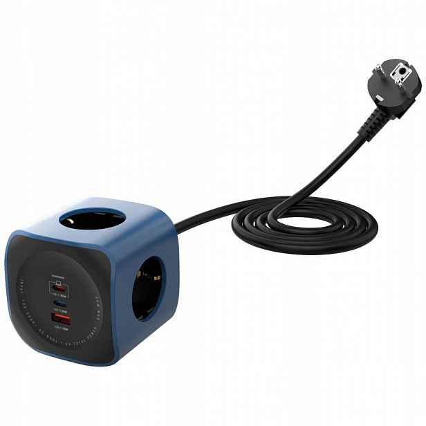 Napájecí Kostka 6V1 Cellline Power Socket Cube 2500W USB/2xUSB-C 65W
