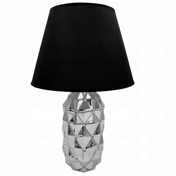 Stříbrná stolní lampa noční lampa – moderní dekorace do kancelářského domu
