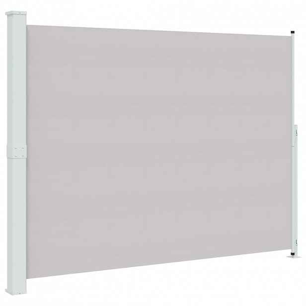 vidaXL Zatahovací boční markýza 220 x 314 cm šedá