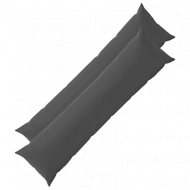 vidaXL Povlak na polštář 2 pcs HEERLEN Antracitová 40 x 145 cm
