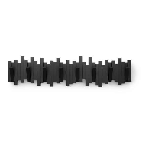 Černý plastový nástěnný věšák 72 cm Sticks – Umbra