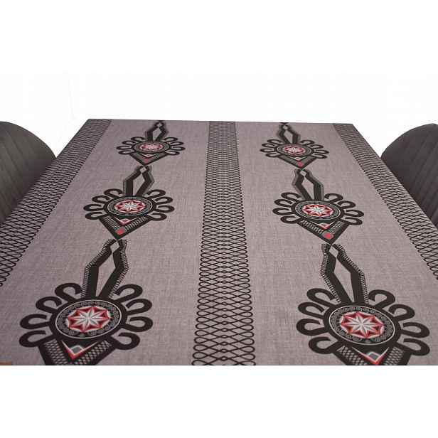 Dekorativní Ubrus 110 X 300 CM Grafit Parzenica Góralski