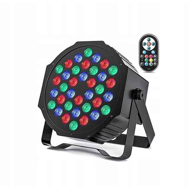 Led Reflektor Barevný Rgbw DMX scénický disco osvětlení Dj 36W dálkový ovladač