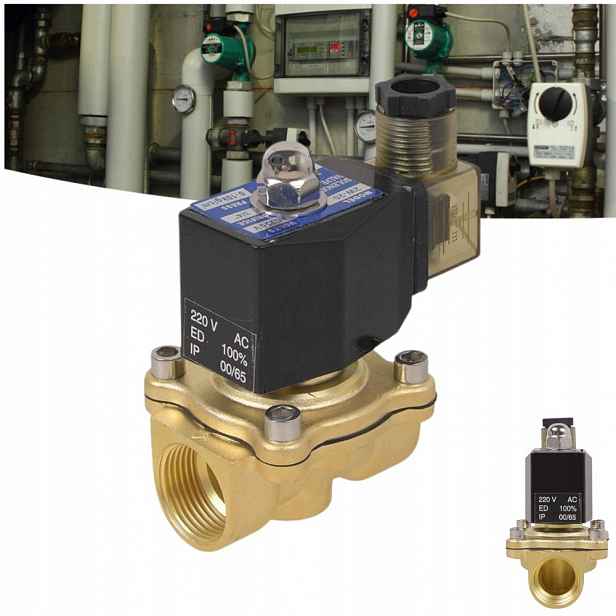 Mosazný Elektroventil Vodní Ventil Nc 3/4 Elektromagnetický