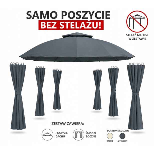 Povlak Na Pavilon Lavo Dach Antracitové Stěny Swing&Harmonie