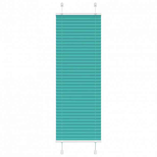 vidaXL Plisovaná roleta Benzínová zelená 40x100 cm Šířka látky 39,4 cm