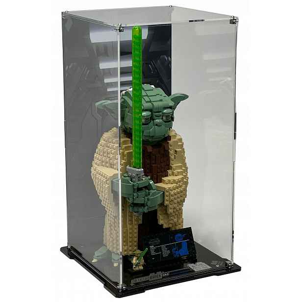 Vitrína s pozadím Blacked Brick pro Lego 75255 Star Wars Yoda