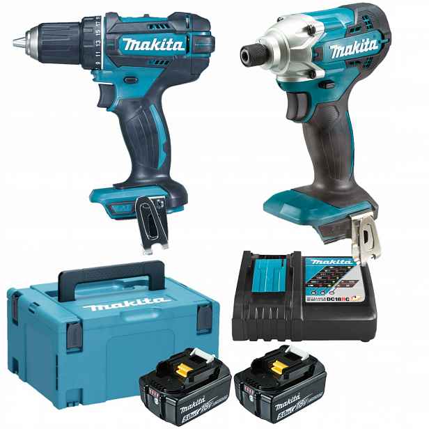 Makita DLX2339JX1-2 Combo Set 18V DDF482 +и156 2 Akumulátory