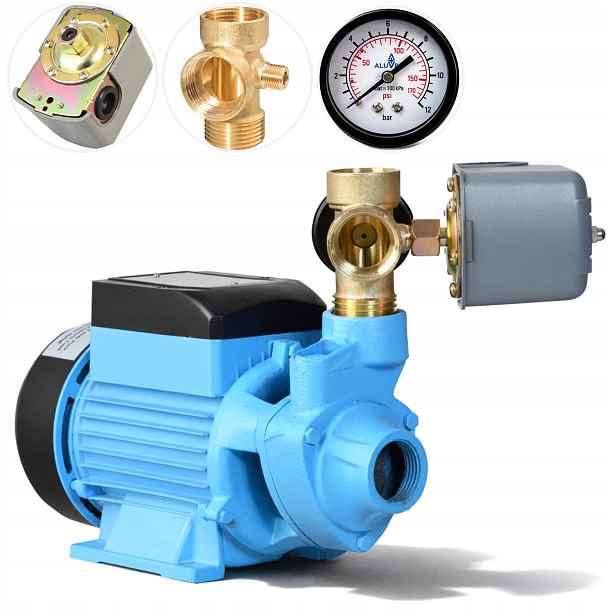 Malé Zahradní Čerpadlo 370 W 35 L/min S Příslušenstvím Pro Hydrofor Pro Zalévání Vody