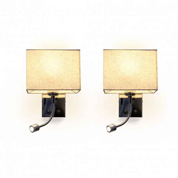 Nettlife LED nástěnné svítidlo Yarochewsky 35/17/20cm (sada 2 ks)