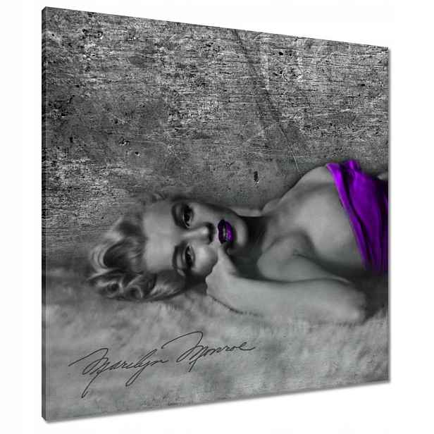 Obrazy 80x80 Fialová Marilyn Monroe