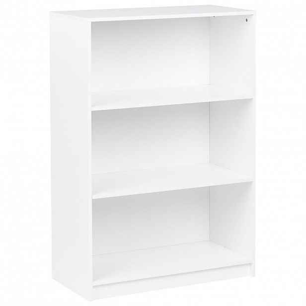 Beliani KNIHOVNA s 3 policemi 117 cm Bílá Zehna
