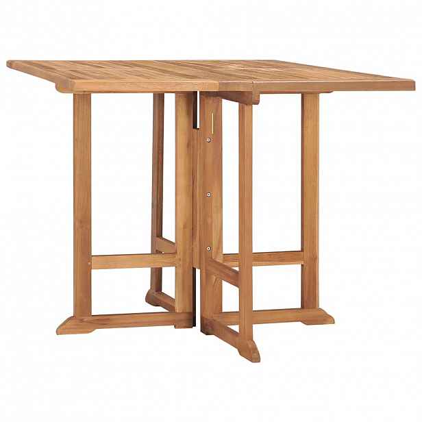 vidaXL Skládací zahradní jídelní stůl 90 x 90 x 75 cm masivní teak